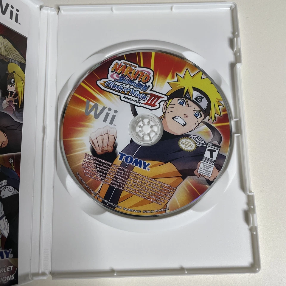 Naruto Shippuden: Clash of Ninja Revolution III (Nintendo Wii, 2009 Complete CIB - Image 4 of 4