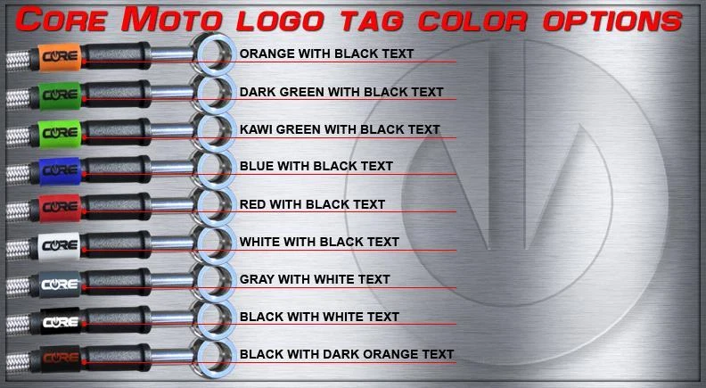 Honda CR125R Brake Lines 2000 2001 Front-Rear Stainless Steel Braided Custom Kit - Image 3 of 4