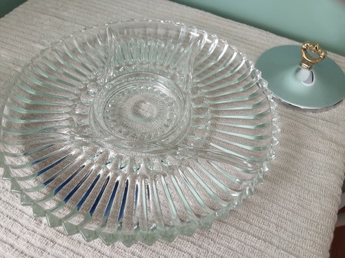 Kromex #1307 Divided Serving Dish - Picture 3 of 6
