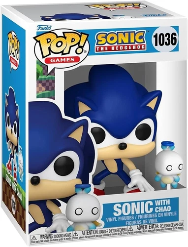 Funko Pop & Buddy Sonic The Hedgehog - Sonic & Angel Chao Figure w/ Protector