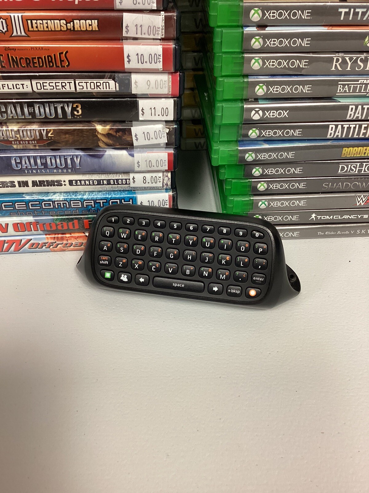 Xbox Code Keypad Xbox 360 ChatPad Keyboard Black Controller Keypad Microsoft OEM ...