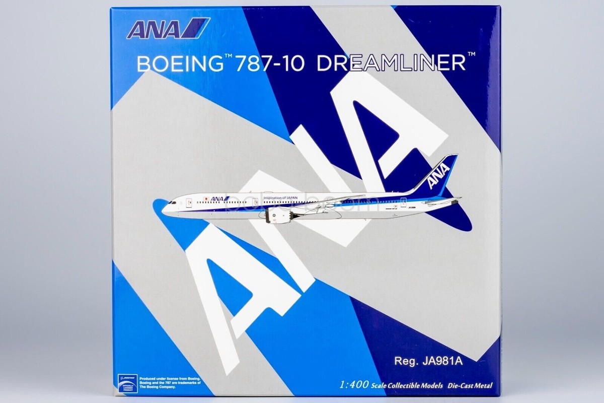 NG 1:400 Scale All Nippon Airways Boeing B787-10 Diecast