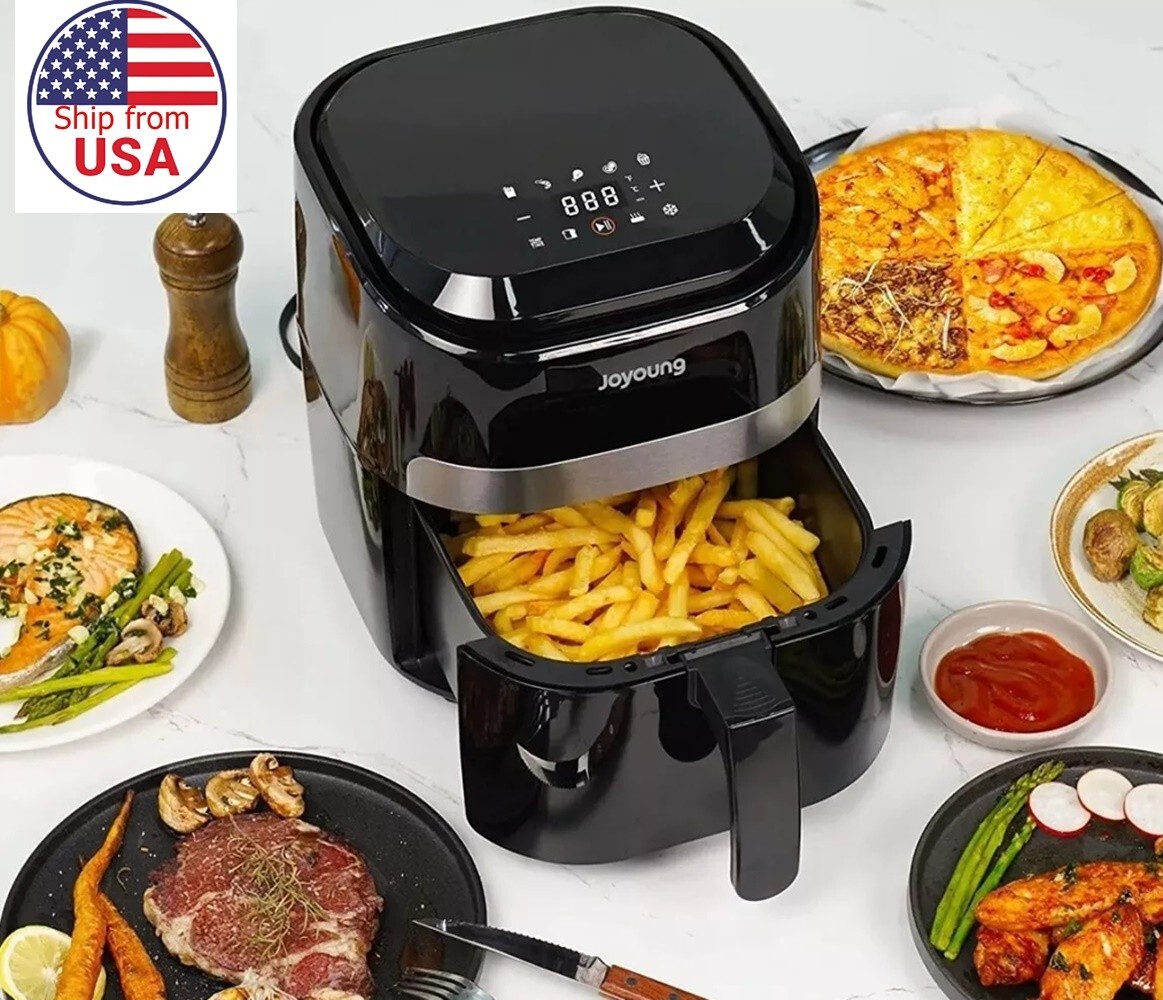 Berlinger Haus Airfryer/digitale heteluchtfriteuse, 8 liter, met 8 automatische kookfuncties/touch-display, 8 programma's, 1650 W, gezond koken zonder olie en vet, Sahara Collection