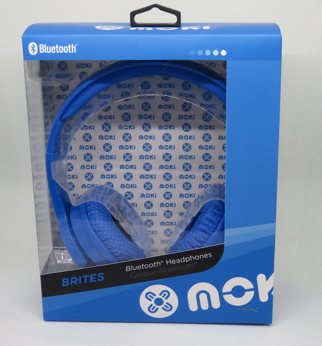 Moki Brites Bluetooth HEADPHONES Blue Brand New In Box Music Mp3