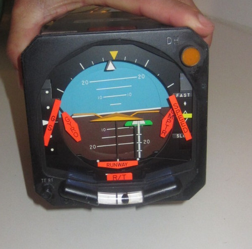 COLLINS ATT DIR INDICATOR P/N 792-6357-002 MODEL 329B-8Y AS REMOVED