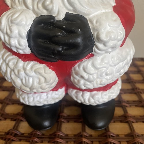 Vintage Ceramic Atlantic Mold fat Santa Claus 9” Hand Painted St Nick Chipped - Picture 8 of 10