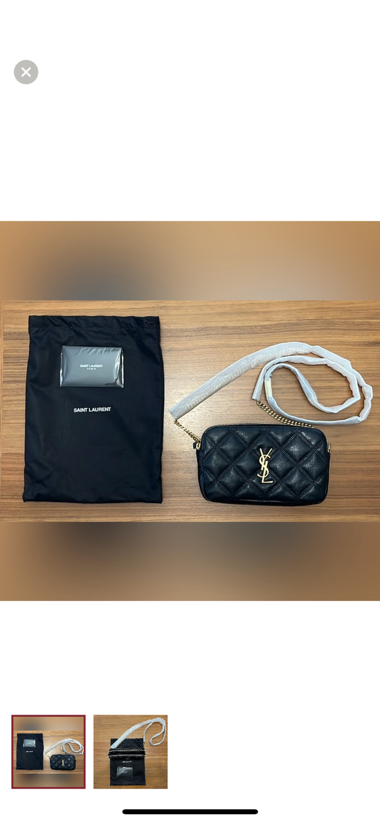 SAINT LAURENT Borsa a tracolla YSL autentica