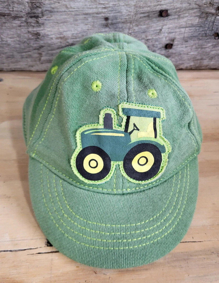 John Deere Infant Baseball Cap Green With Super Cute Tractor