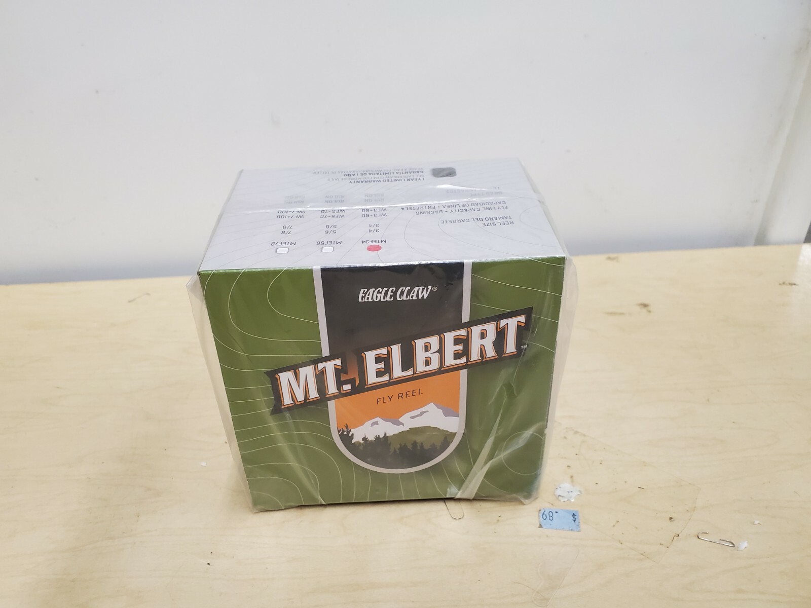 New Sealed Box EAGLE CLAW MT. ELBERT FLY REEL 3-4 WEIGHT  MTEF34  