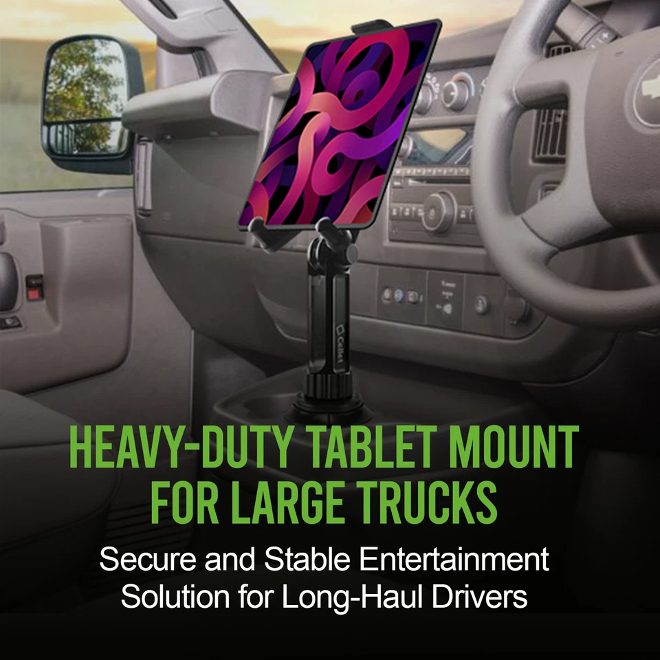 Cellet Cup Holder Tablet Mount Compatible with Apple iPad Galaxy Tablet - Image 3 of 4