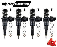4x 038130073AR 0414720214 Bosch Injektor Pumpe Düse VW Audi Skoda Seat 1.9 TDI