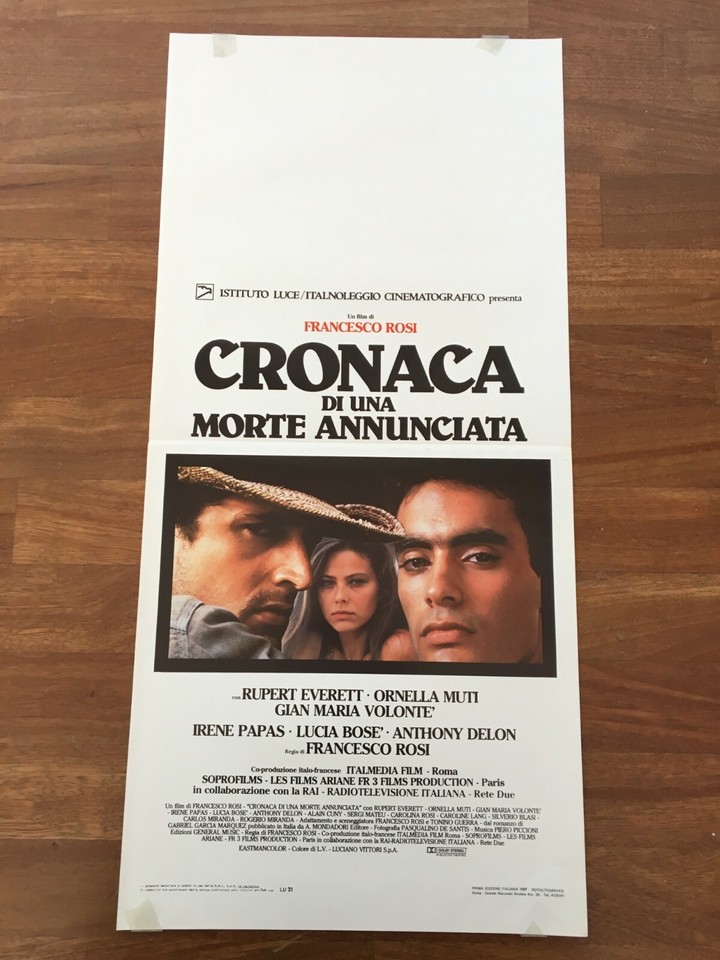 Locandina di Cronaca di una morte annunciata (1987)
