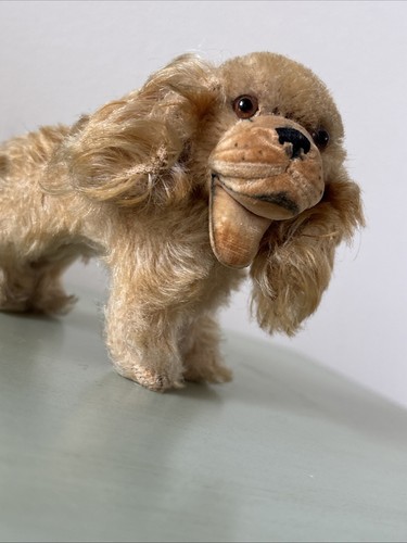 Vintage Stuffed Animal Steiff Germany Toy Mohair Cockie Cocker Spaniel Dog NoTag - Picture 8 of 24