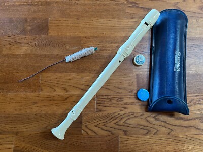 Yamaha Alto Recorder Baroque Model 11 B with Softcase Cleaner Used