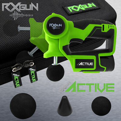 RxGUN Active 3 Tips Percussion Professional Massager Cordless Rechargeable