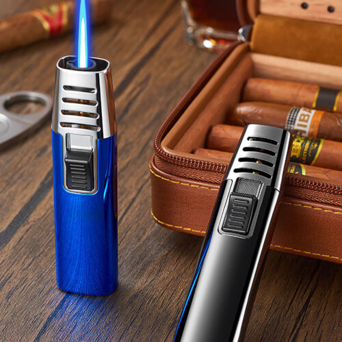 Outdoor Handheld Jet Straight Flame Torch Lighter Blue Flame Fire Refillable - Picture 13 of 36