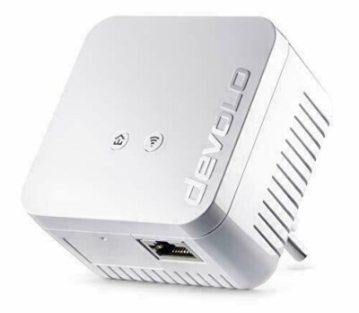 devolo dLAN 550 WiFi  Adapter Wlan Powerline Steckdosen - 500 Mbps, 1 LAN-Port