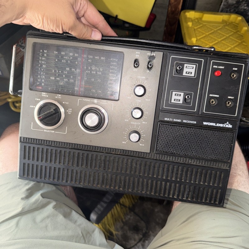 Vintage Worldstar MG6001 Multi-Band Radio Receiver AM/FM/CB Weather Tested Works
