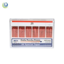 Gutta Percha Points .06 Special Taper 25 60/Box Vial Endodontic Obturation META