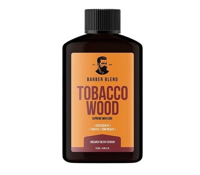 Barber Blend Aftershave Lotion Tobacco Wood Cooling Fresh Care 120 ml 4 oz