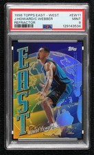 1998-99 Topps East/West Refractor Juwan Howard Chris Webber PSA 9 MINT HOF 17a5