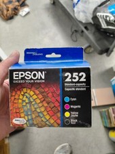 Epson 252 Tri-color Cyan Magenta Yellow  Black Combo Ink Cartridge Exp: 2018