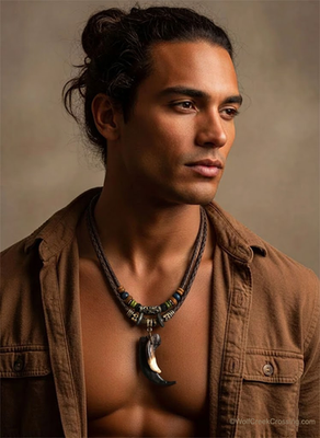 #ad WOLF TOOTH BEAR CLAW NECKLACE TRIBAL Totem Rugged Replica Unisex Jewelry HOT #x27; $24.97