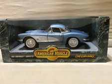 Corvette Hardtop 1961 Blue Chevrolet 7834 Ertl American Muscle 118 Nice