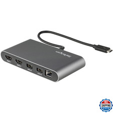 StarTech Dual-Monitor Thunderbolt Mini Dock 4K HDMI Driverless Hub Windows M