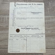 Królewski Kaliningrad 1938 Karta depozytowa Oryginalny Kaiserslautern Palatynat
