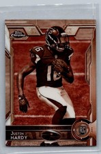 2015 Topps Mini Chrome Sepia Refractor Justin Hardy 149