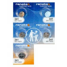 Renata Batteries 341 Watch Battery 5 Pack 