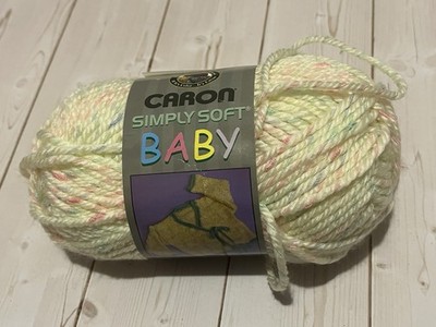 one full skein Caron Simply Soft Baby yarn Soft Yellow 0002