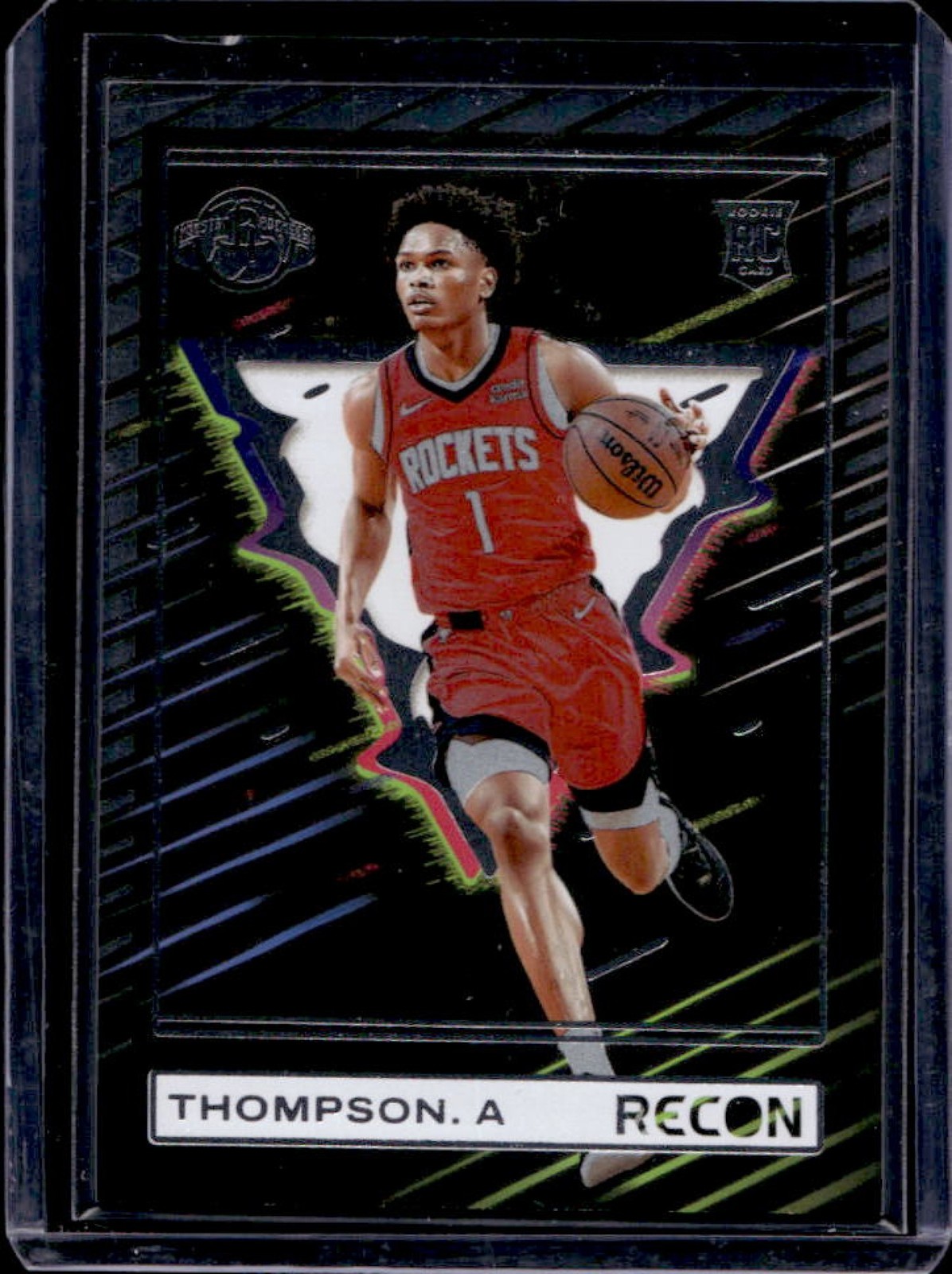 2023-24 Panini Recon Amen Thompson Holo Rookie RC #234 Rockets