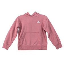 Adidas Essentials Women Mauve Pink Fleece Hoodie Sweatshirt AG6632 Small