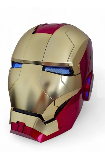 New Version AUTOKING Iron Man Helmet MK5 Voice-control Open-close Light-up Mask