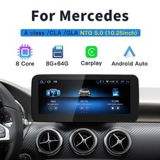 10.25'' kabellos Carplay Radio Screen GPS F&uuml;r Mercedes CLA GLA C117 W176 NTG 5.0