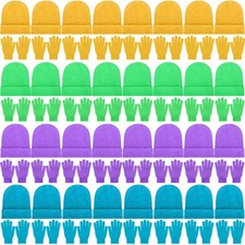 64 Pcs Warm Knit Glove Hat Bulk Windproof Cap Gloves Set Winter Beanies Glove...
