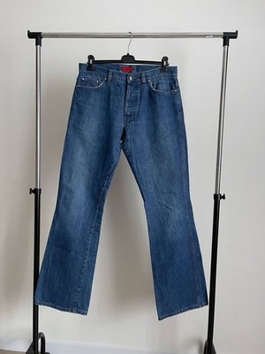 Vintage HUGO BOSS Mens Jeans Rare Blue Denim W36 L36 Classic Designer
