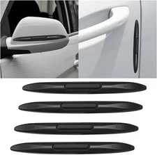 4PCS Car Door Edge Guards Car Side Door Protector, Rearview Anti-Collision Bumpe