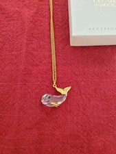 Swarovski crystal memmories whale necklace