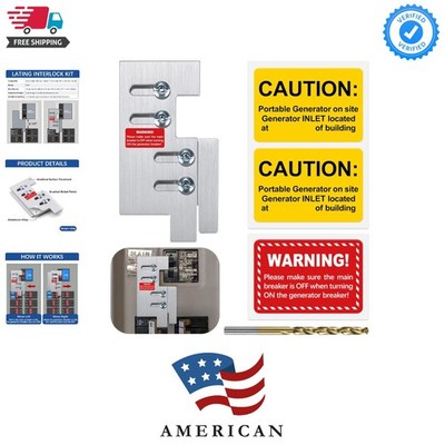 Generator Interlock for Eaton/Cutler Hammer Vertical Throw 150 or 200 amp Pan...