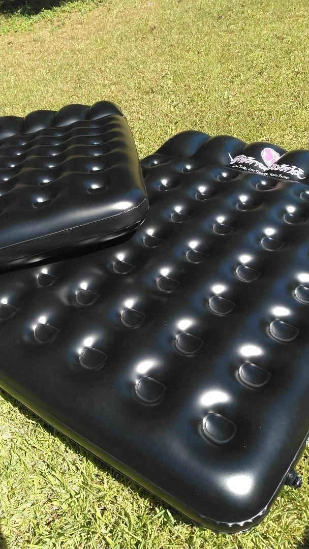***2 count*** Full Size Black Vinyl Air Mattress Tomorrow World