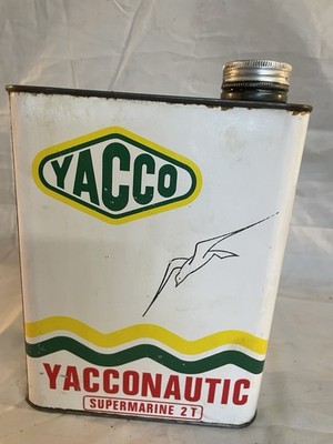 Oldtimer Werkstatt Vintage Öl dose 2l.yacco Yacconautic Kein Shell Esso bp