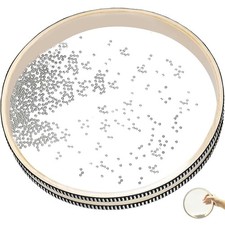 Ocean Drum Sea Drum 8inch- With Hardwood Shell and Wave Beads- Sounding Music...