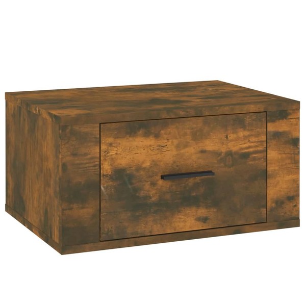 Wand-Nachttisch RäUchereiche 50X36X25 Cm Nachtschrank Nachtkonsole-image