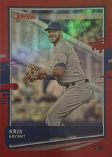 2020 Donruss #180a Kris Bryant Holo Red