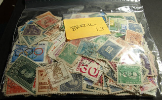 SELLOS DE BRASIL DE 1 3 ONZAS FUERA DE PAPEL SIN MARCAR