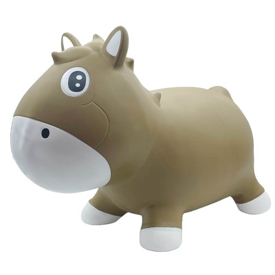 Fun2Give: Bouncing Horse - Jolly - Camel, Brown, Inflatable, Kids Ages 12mo+