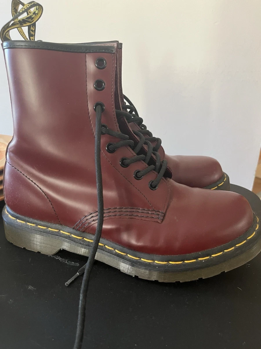 Dr. Martens Leather Upper Red Boots for Men for Sale | Shop New